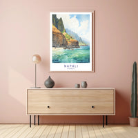 Napali Coast Artwork Poster PosterGoat