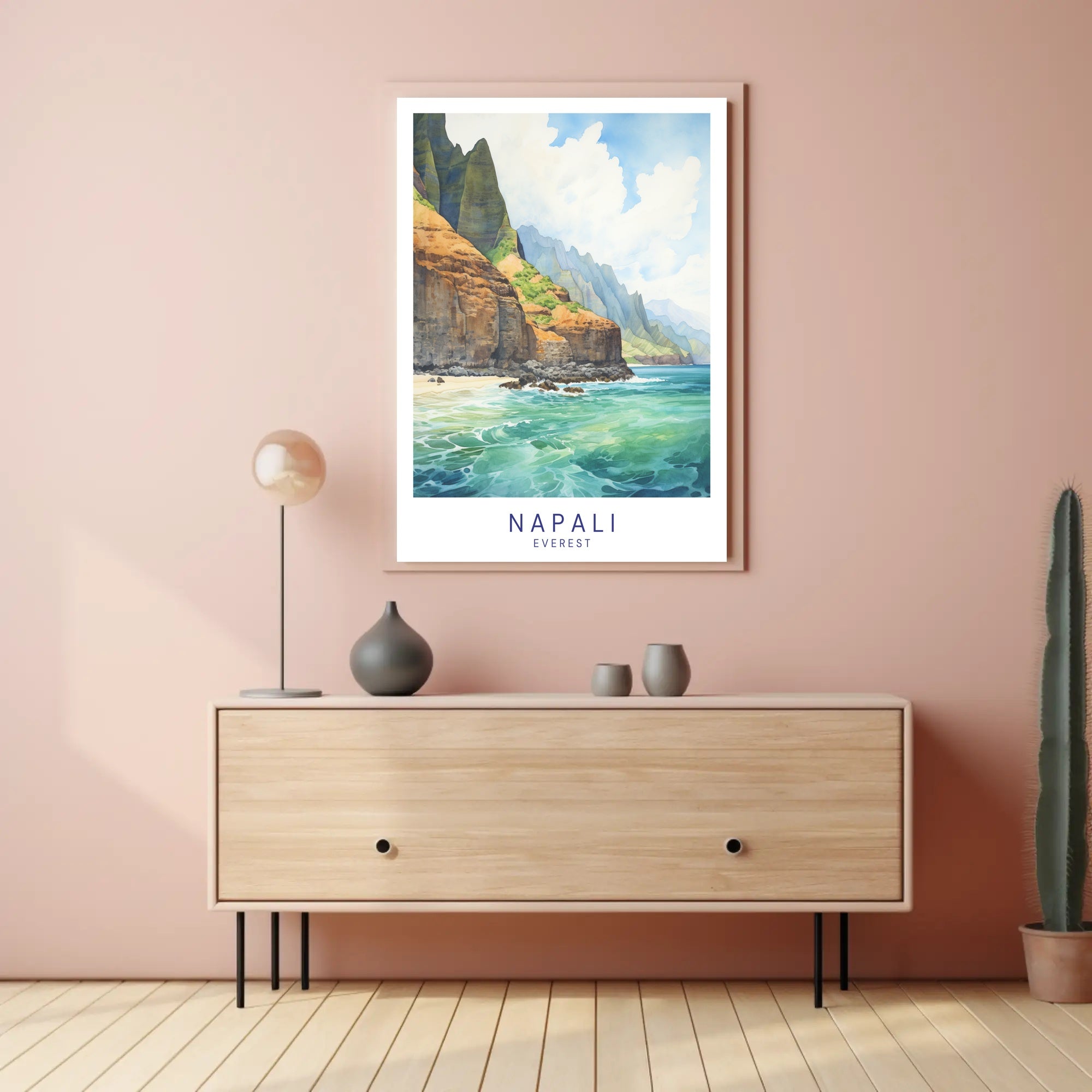 Napali Coast Artwork Poster PosterGoat