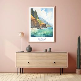 Napali Coast Artwork Poster PosterGoat