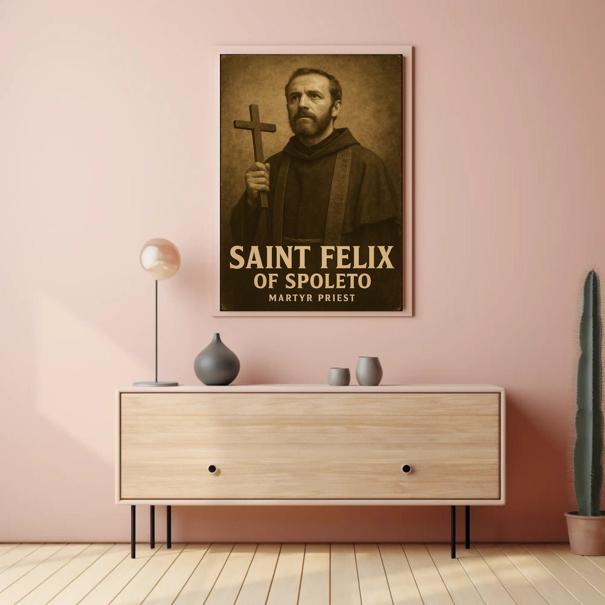 Saint Felix Of Spoleto Poster