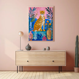 Cheetah Jungle Exotic Wildlife Art Poster - Animal Poster PosterGoat
