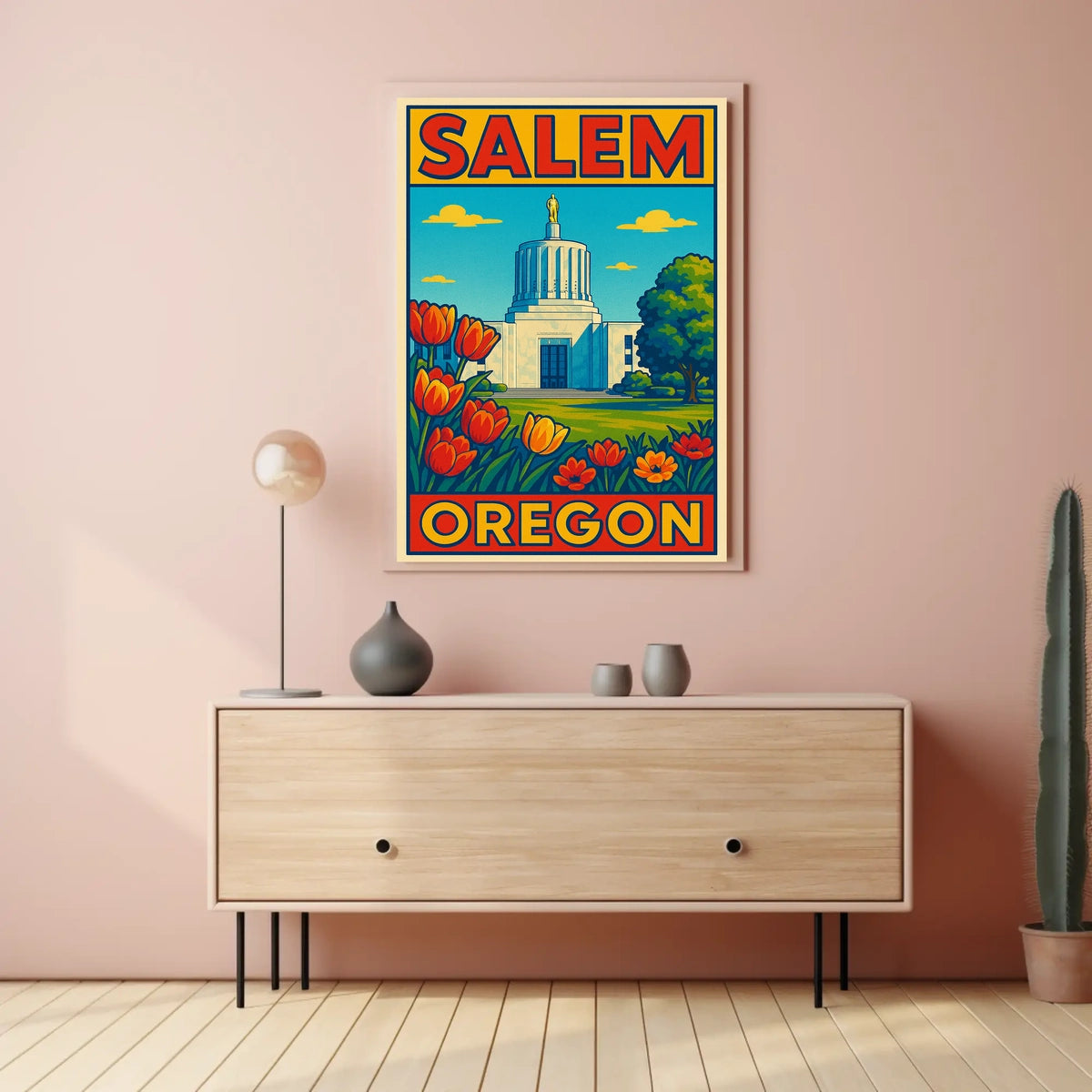 Salem, Oregon A Scenic View Poster