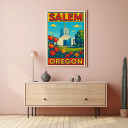 Salem, Oregon A Scenic View Poster
