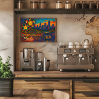 Manila, Philippines Vibrant Cityscape Poster