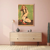 Vintage Pin-Up Art Poster