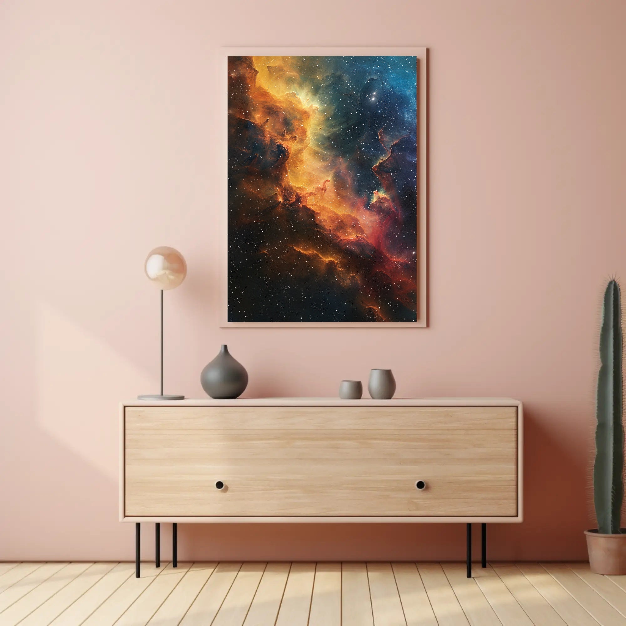 Ethereal Cosmic Nebula Photorealistic Space or Astronomy Poster PosterGoat