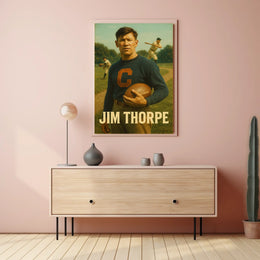 Jim Thorpe Legendary Athlete Poster