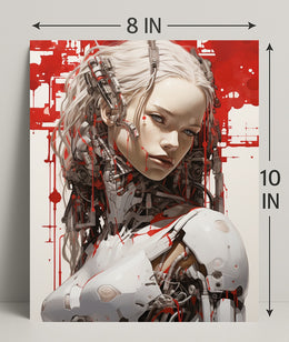 Cybernetic Elegance Poster