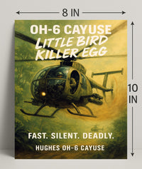 Hughes OH-6 Cayuse Little Bird Killer Egg Poster PosterGoat