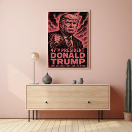 Donald Trump Spirit Resilience Patriot Expressionism Poster