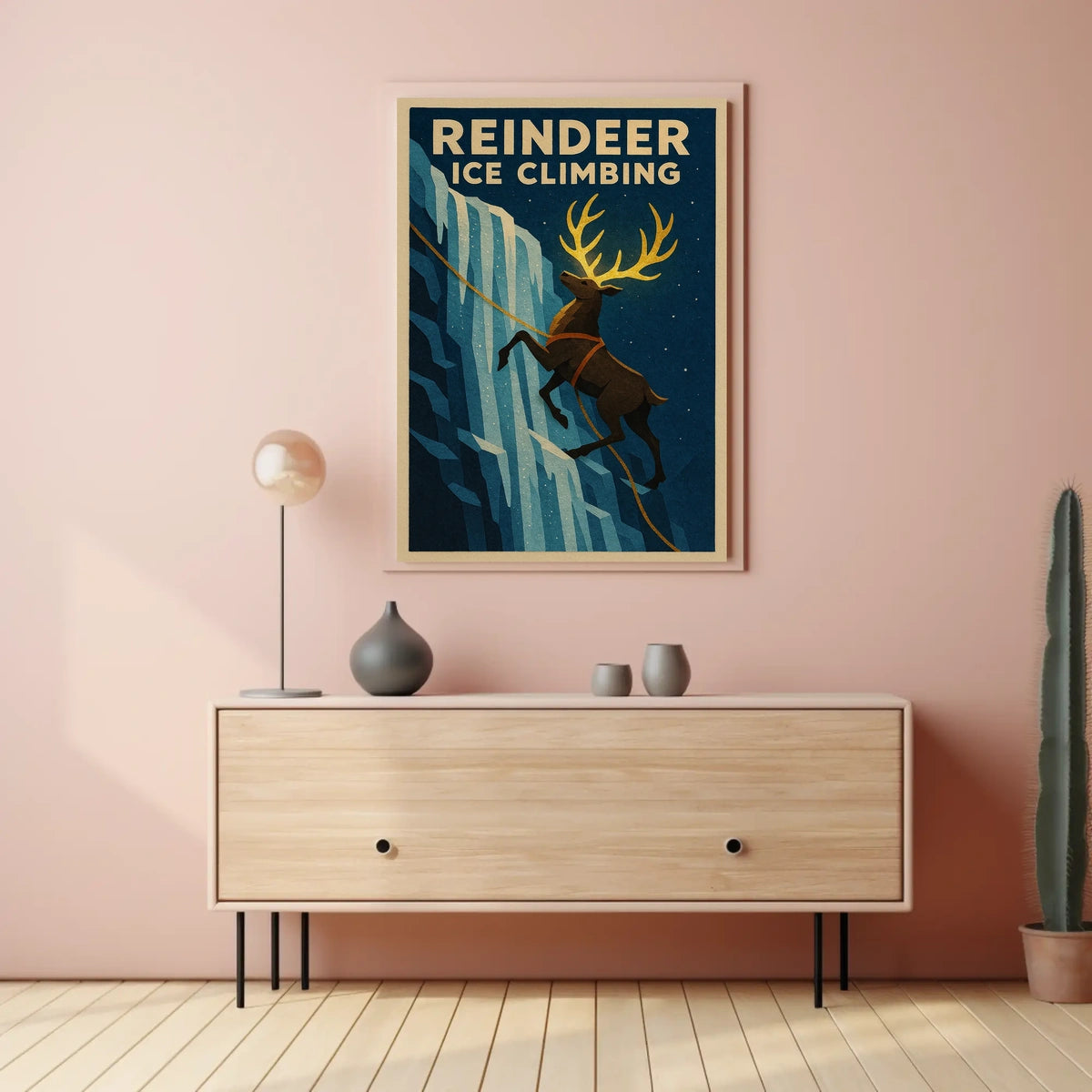 Reindeer Ice Climbing Adventure Poster