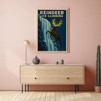 Reindeer Ice Climbing Adventure Poster