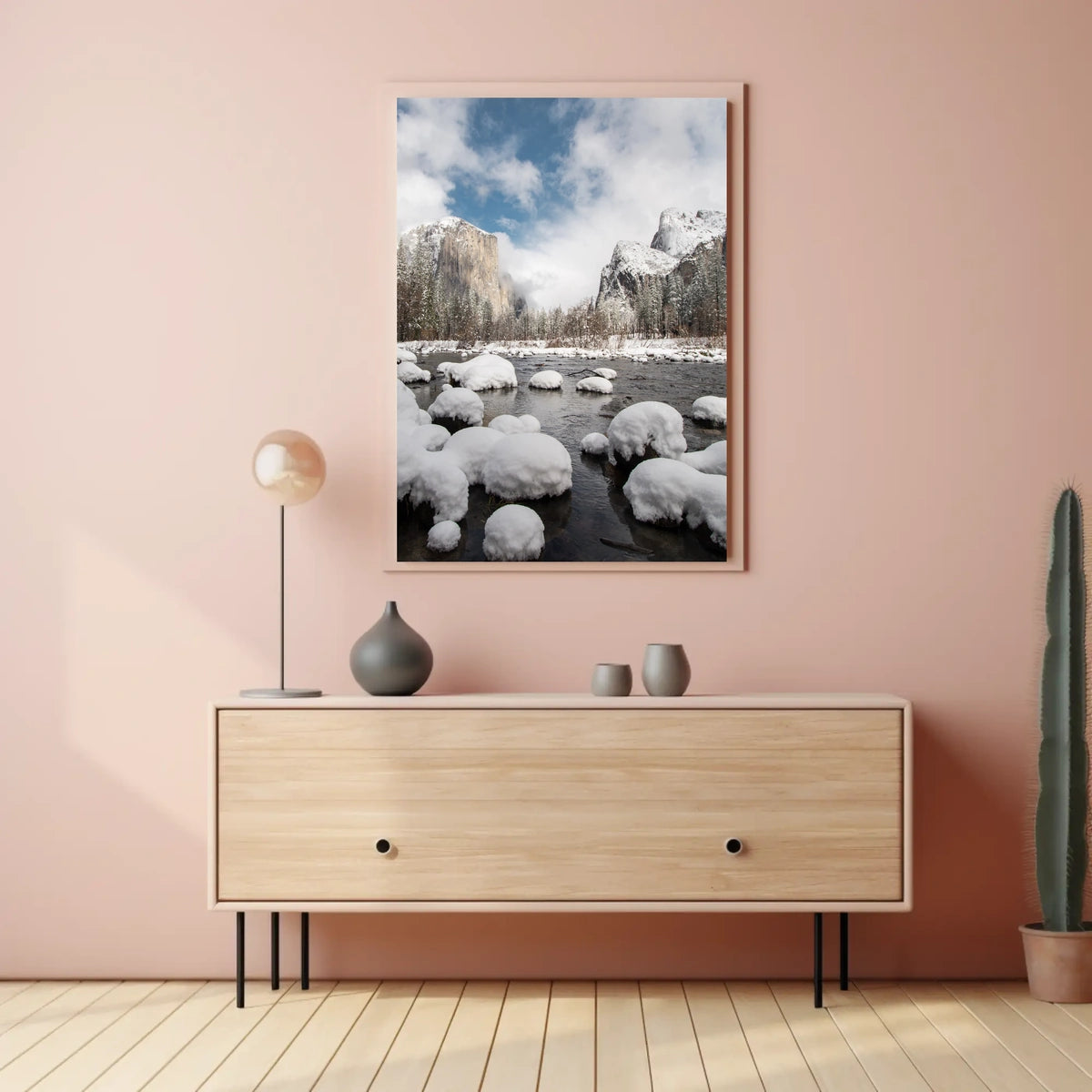 Winter Wonderland in Tranquil Yosemite National Park Poster