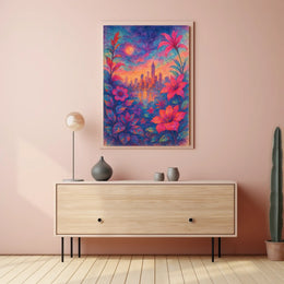 Cityscape In Bloom Poster