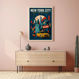 New York City  The City That Never Sleeps Poster PosterGoat