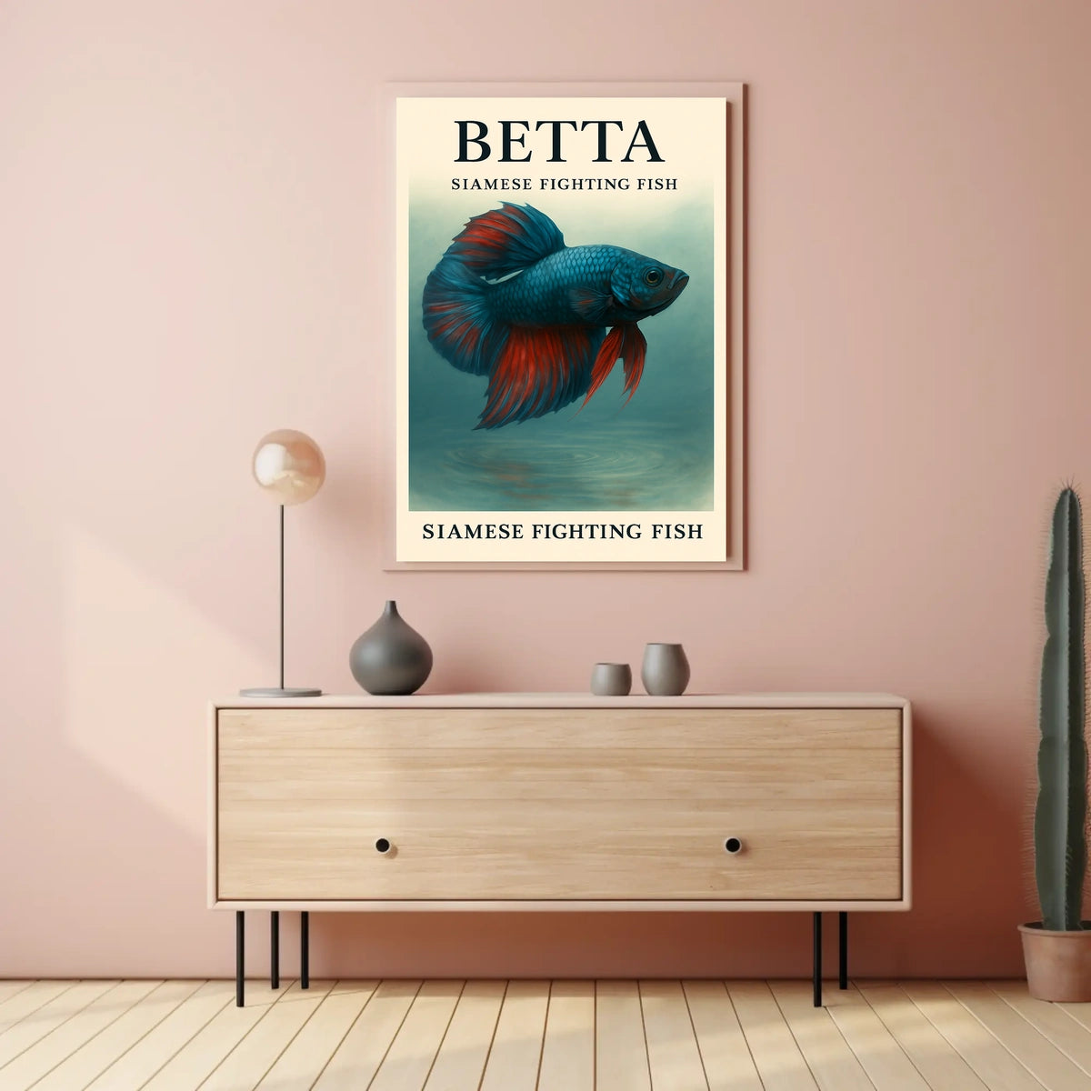 Betta Siamese Fighting Fish Poster