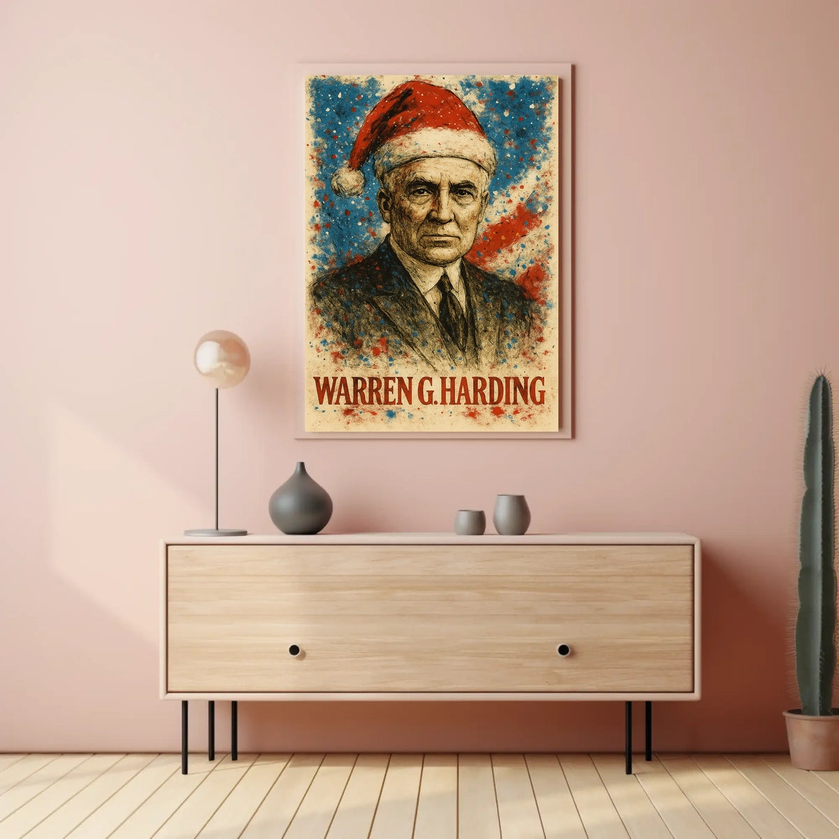 Warren G. Harding 29th President of the United States Christmas SeriesPoster