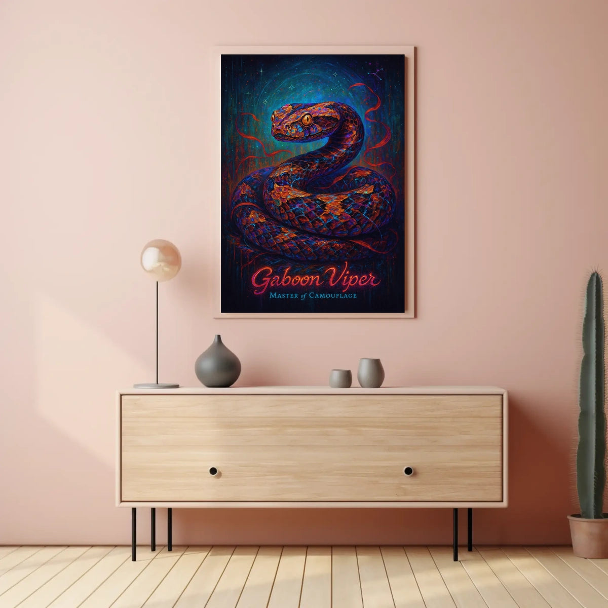 Gaboon Viper Master of Camouflage Poster