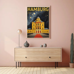 Hamburg Nightscape Poster
