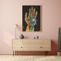 Futuristic Mechanical Hand Art Print Poster Home Decor PosterGoat