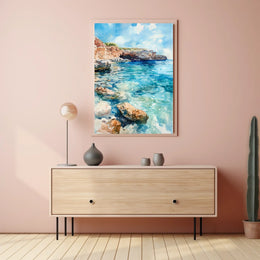 Malta Blue Lagoon Comino Island View Poster