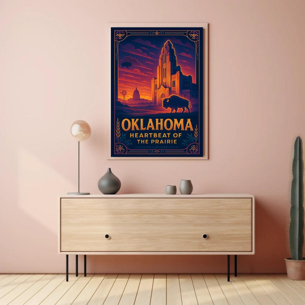 Oklahoma Heartbeat of the Prairie Poster