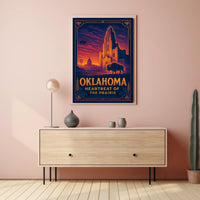 Oklahoma Heartbeat of the Prairie Poster