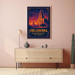 Oklahoma Heartbeat of the Prairie Poster