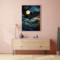 Celestial Nightscape Poster PosterGoat