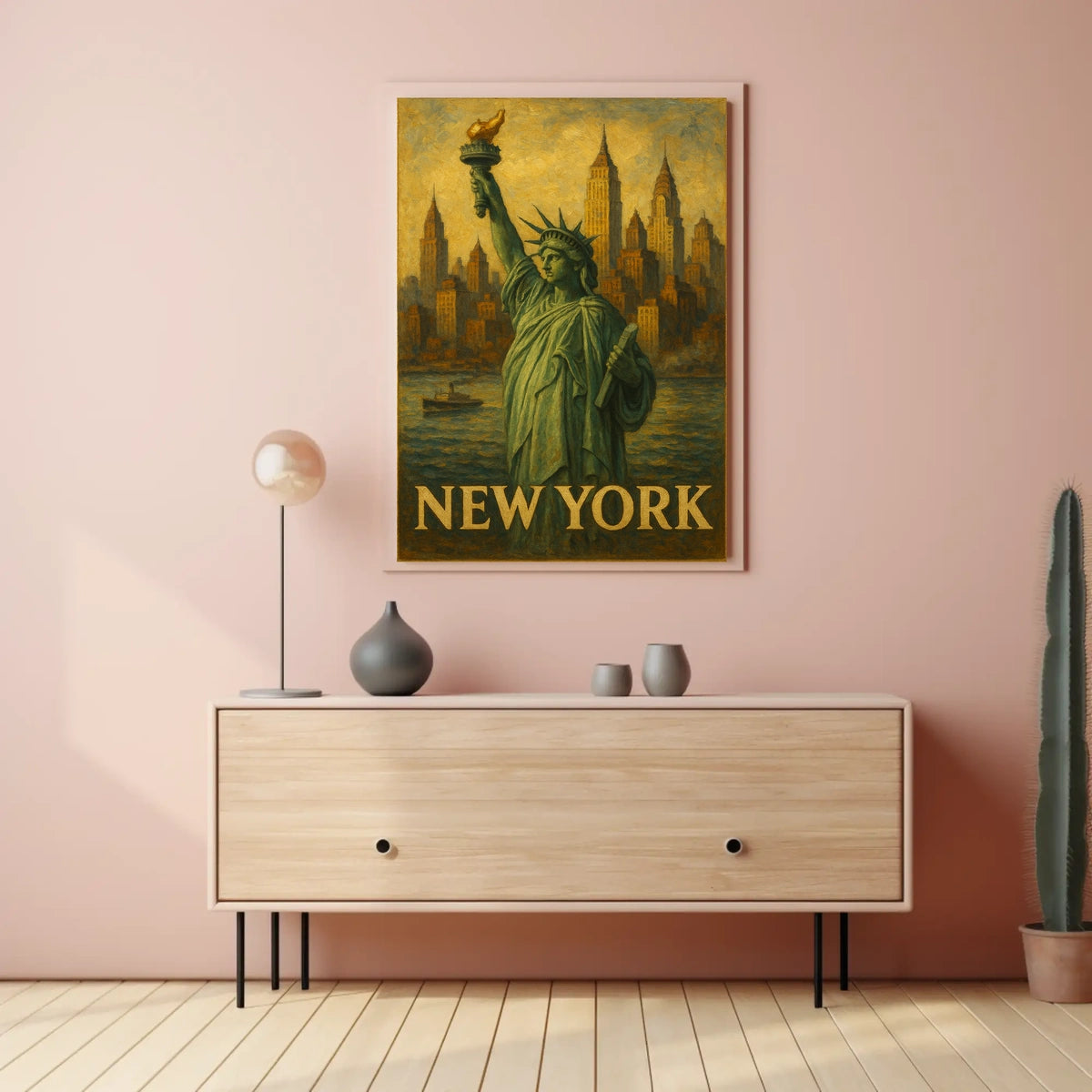 New York Iconic Cityscape Poster