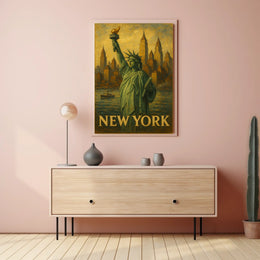 New York Iconic Cityscape Poster