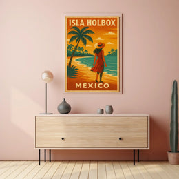 Isla Holbox Travel Poster