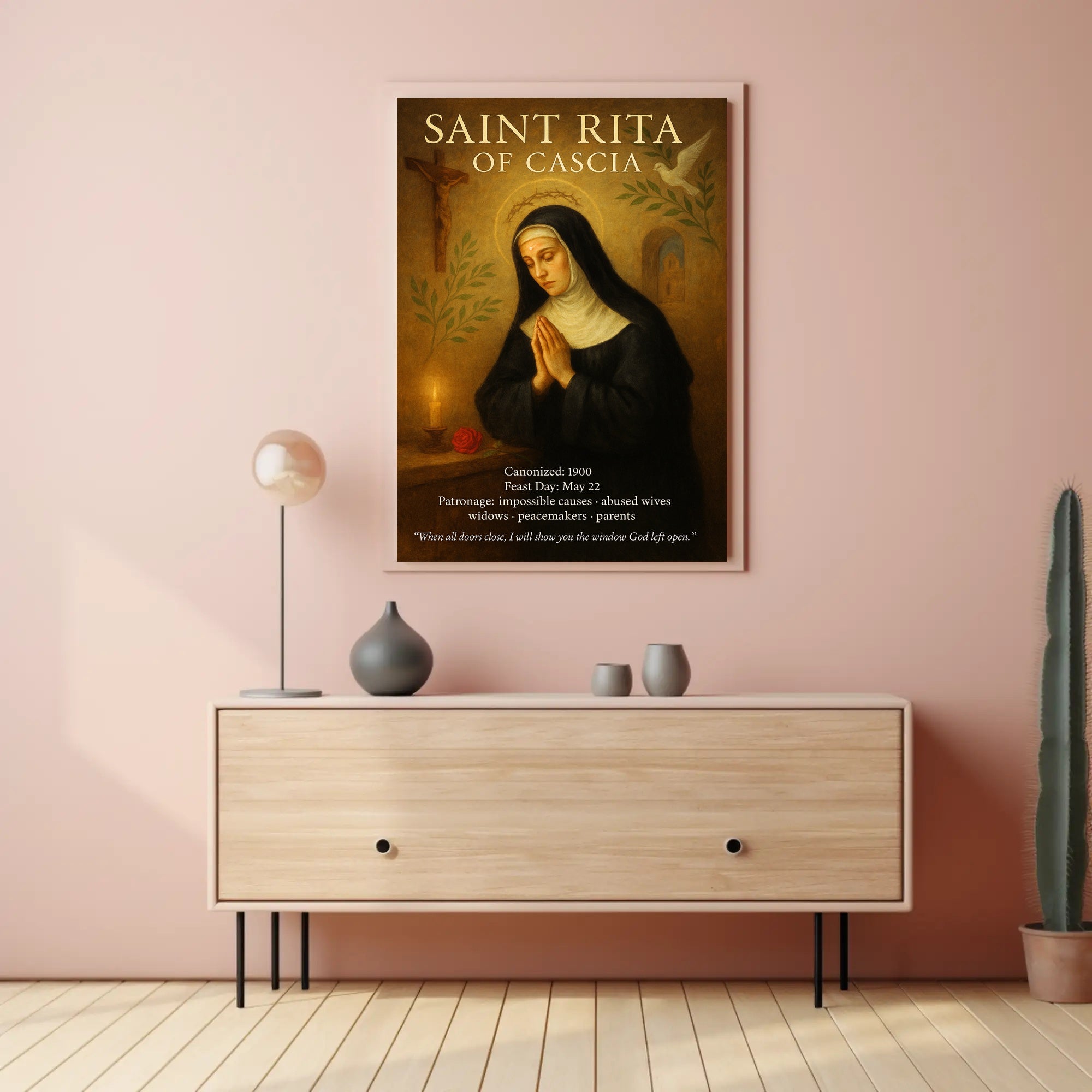 Saint Rita of Cascia Poster PosterGoat