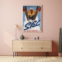 Ski the New Haven R.R Poster