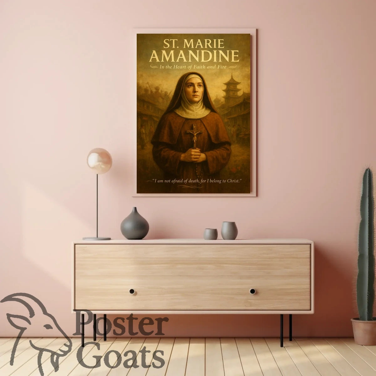 Inspirational Nun Vintage Art Cultural or Heritage Poster