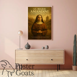 Inspirational Nun Vintage Art Cultural or Heritage Poster