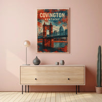 Covington, Kentucky Bridge Poster