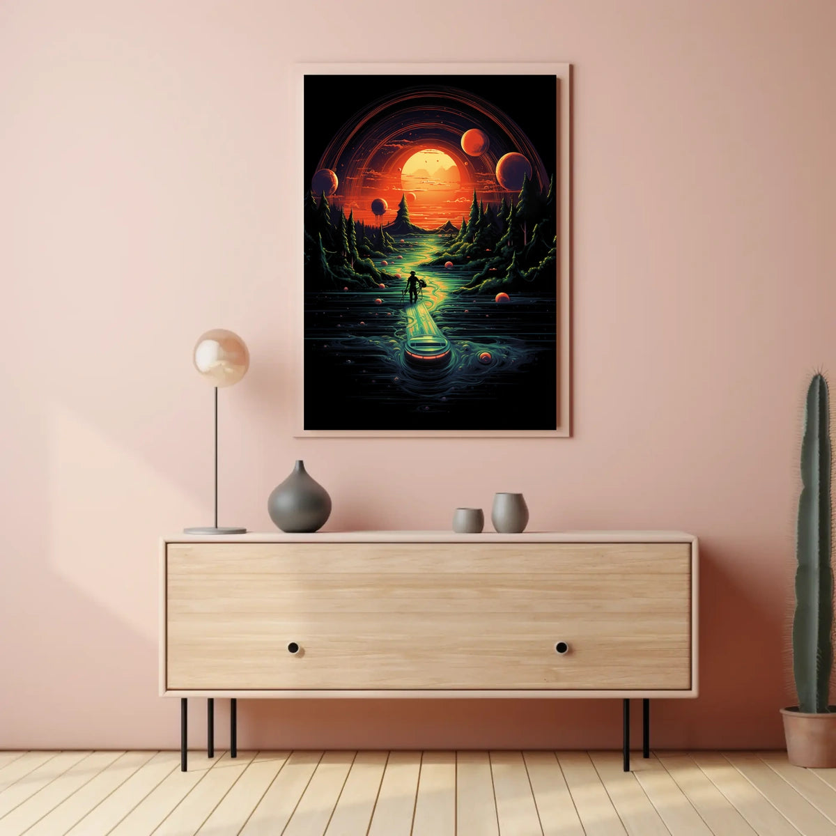 Journey Through An Alien Landscape Poster
