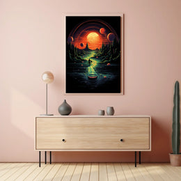 Journey Through An Alien Landscape Poster