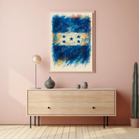 Abstract Stars and Stripes Poster