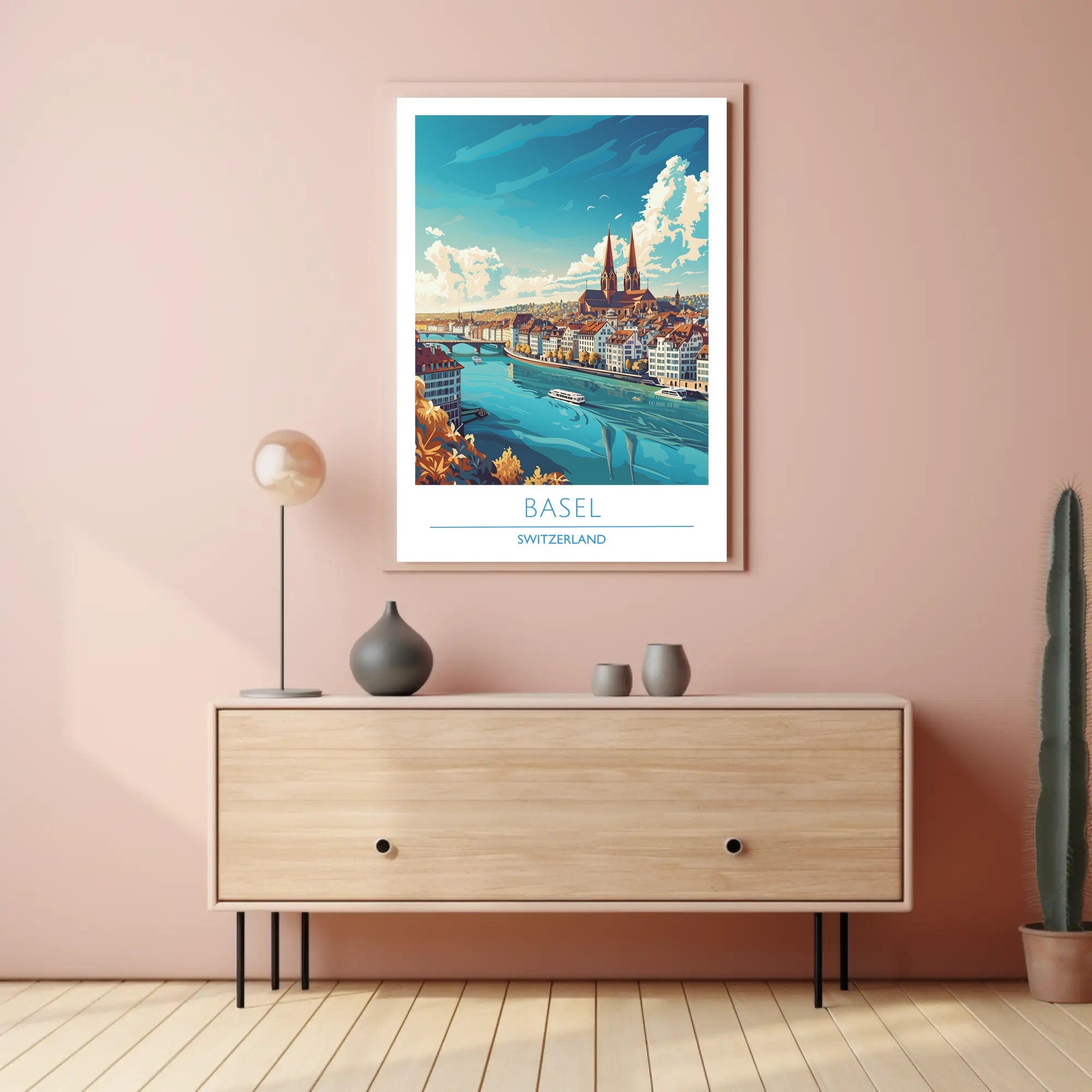 Basel Cityscape Poster
