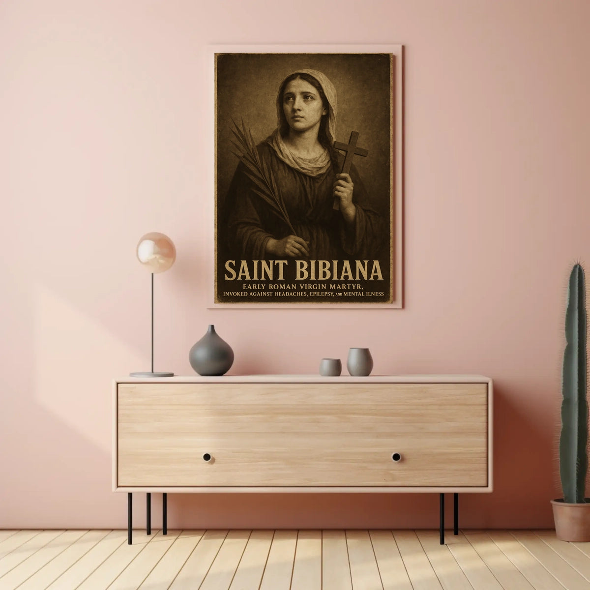 Saint Bibiana Invoked Against Poster