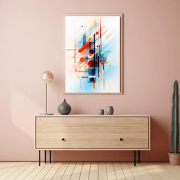 Abstract Geometric Symphony Abstract Poster PosterGoat
