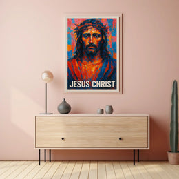Jesus Christ Artistic Portrait Poster