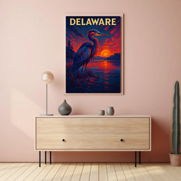 Delaware Sunset Poster