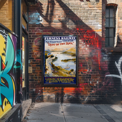 Lady of the Lake - Furness Railway Poster