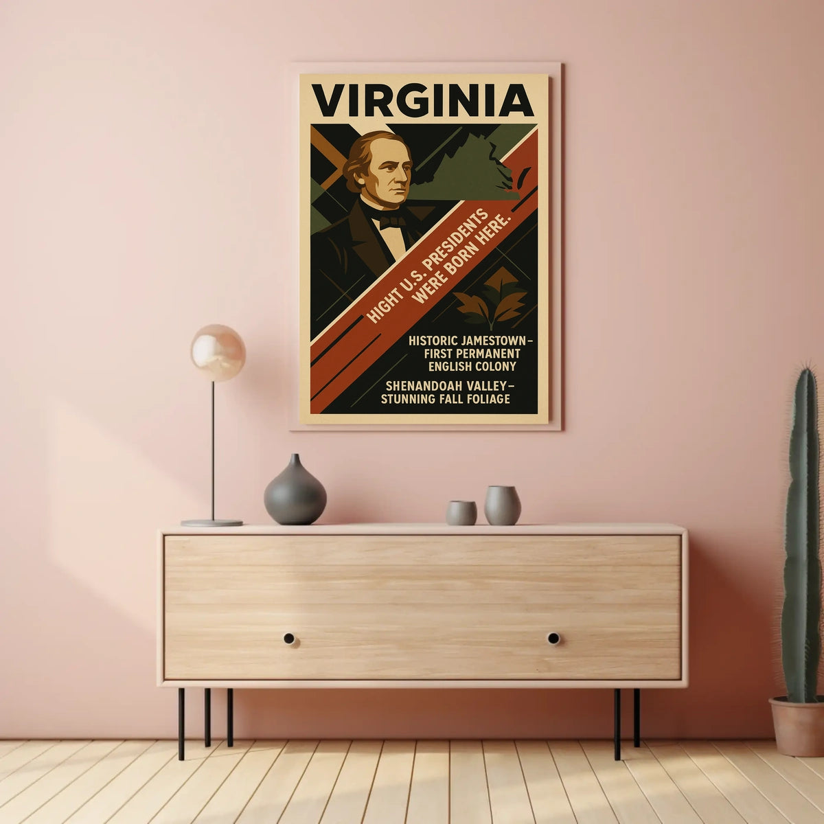 Virginia Birthplace Of U.S. Presidents Poster