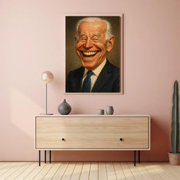 Joe Biden Caricature Poster PosterGoat
