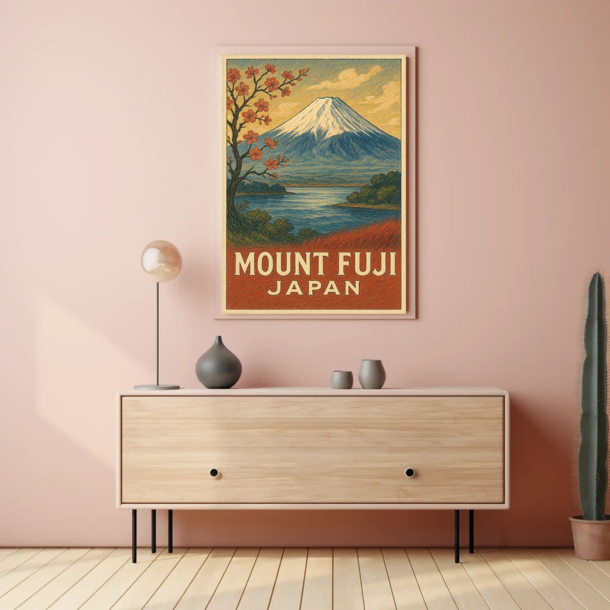 Mount Fuji Vintage Japanese Heritage Collectors Poster