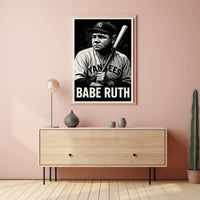 Babe Ruth Legendary Baseball Icon Poster